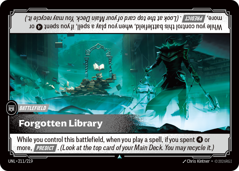 front of card Forgotten Library [Unleashed] 211/219