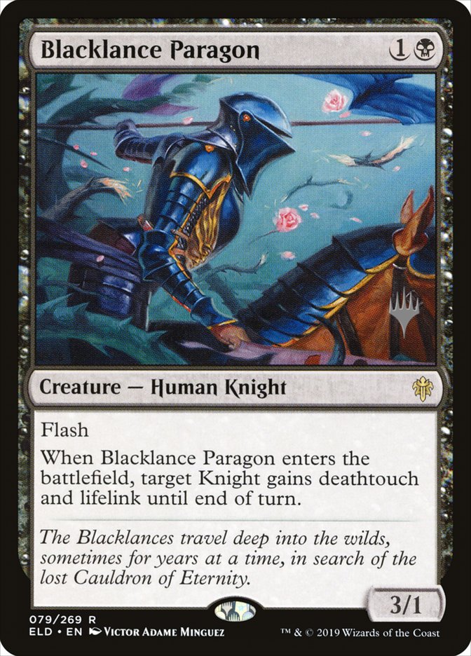 Blacklance Paragon (Promo Pack) [Throne of Eldraine Promo Pack]