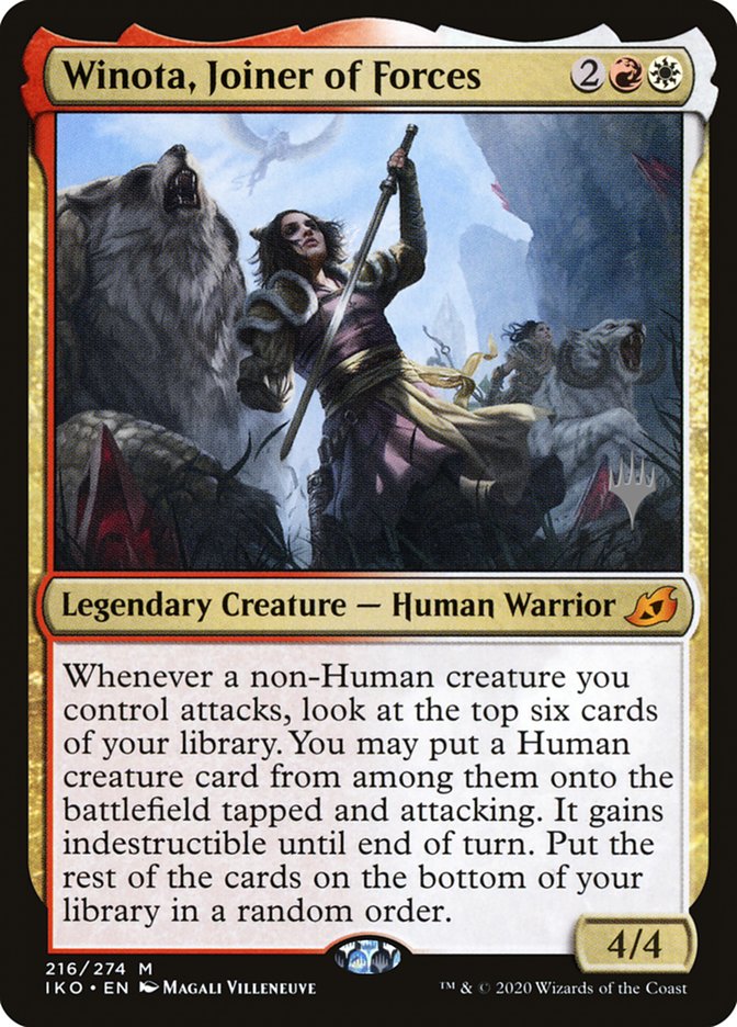Winota, Joiner of Forces (Promo Pack) [Ikoria: Lair of Behemoths Promo Pack]