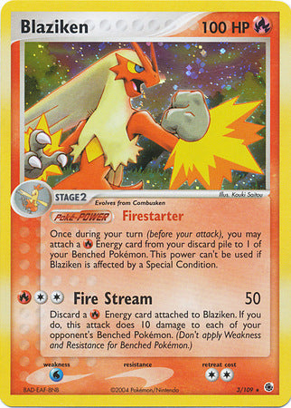 Blaziken (3/109) (Cosmos Holo) (EX: Battle Stadium) [Theme Deck Exclusive]