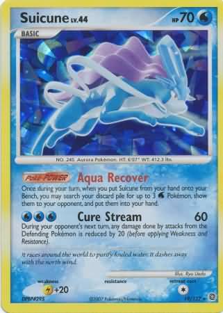 Suicune (19/132) (Cracked Ice Holo) (Diamond & Pearl: Secret Wonders) [Theme Deck Exclusive]