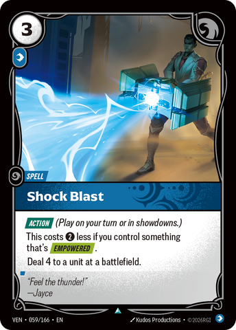 front of card Shock Blast [Vendetta] 059/166
