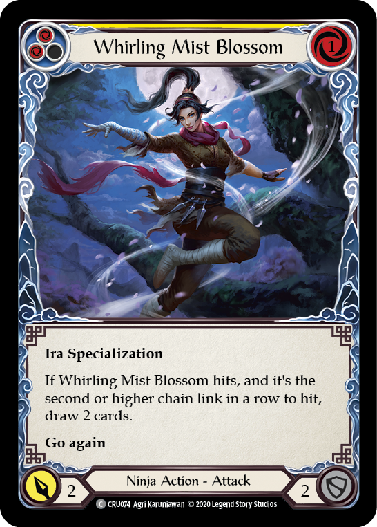 Whirling Mist Blossom [CRU074] (Crucible of War) 1st Edition Rainbow Foil