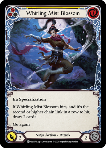 Whirling Mist Blossom [CRU074] (Crucible of War) 1st Edition Rainbow Foil