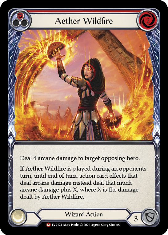 Aether Wildfire [EVR123] (Everfest) 1st Edition Rainbow Foil