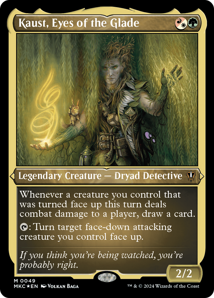 (Thick Stock Display Commander) Kaust, Eyes of the Glade [Murders at Karlov Manor Commander]