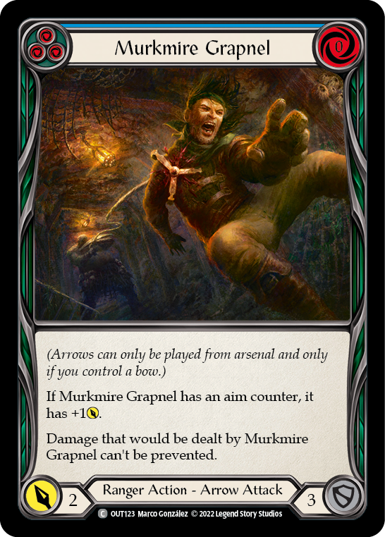 Murkmire Grapnel (Blue) [OUT123] (Outsiders) Rainbow Foil