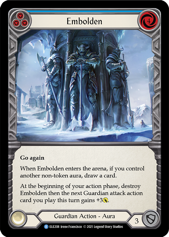 Embolden (Blue) [ELE208] (Tales of Aria) 1st Edition Normal
