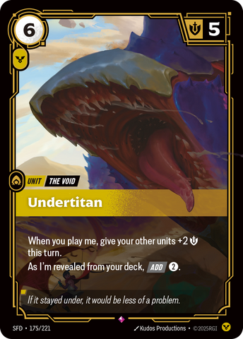 front of card Undertitan [Spiritforged] 175/221