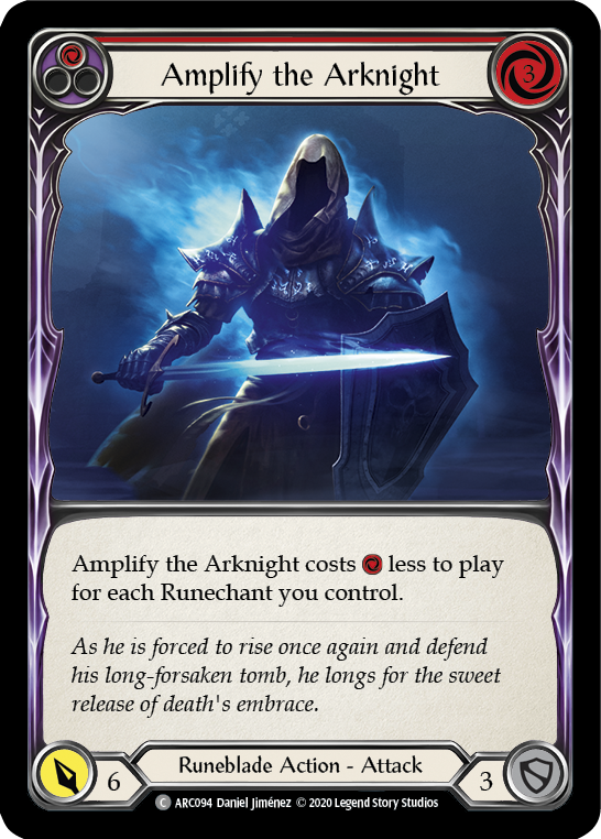 Amplify the Arknight (Red) [U-ARC094] (Arcane Rising Unlimited) Unlimited Rainbow Foil