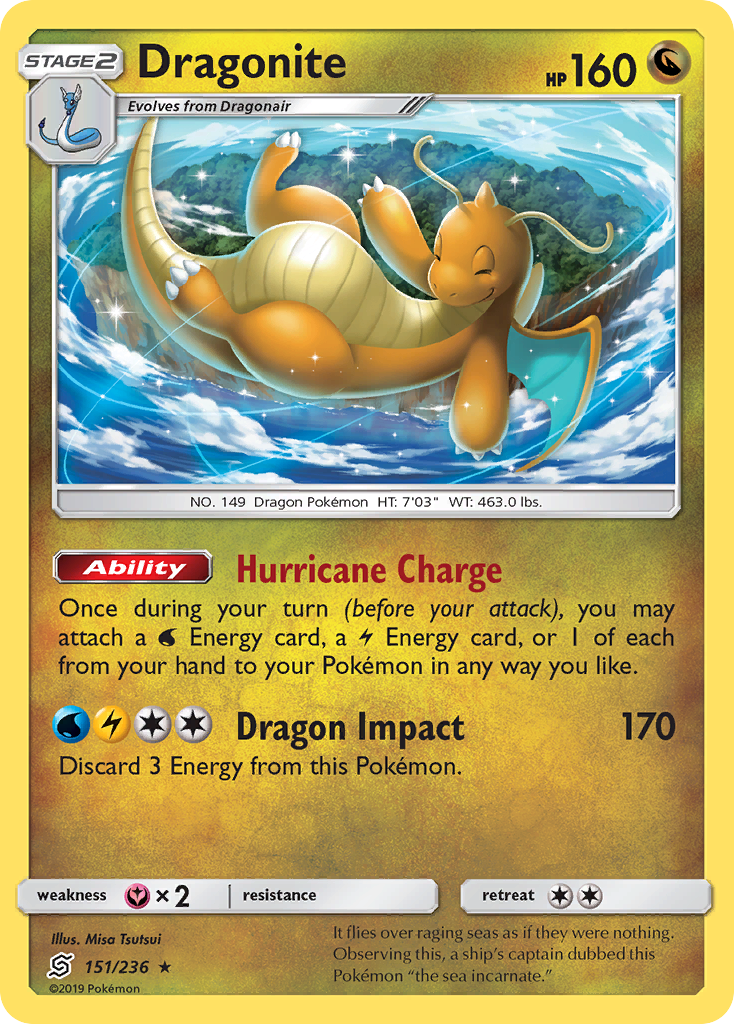 Dragonite (151/236) (Cosmos Holo) (Sun & Moon: Unified Minds) [Theme Deck Exclusive]