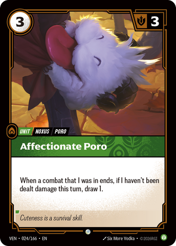 front of card Affectionate Poro [Vendetta] 024/166