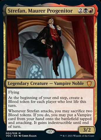 (Thick Stock Display Commander) Strefan, Maurer Progenitor [Innistrad: Crimson Vow Commander]