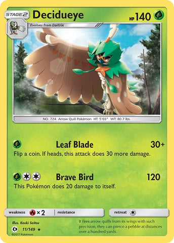 Decidueye (11/149) (Sun & Moon: Base Set) [Theme Deck Exclusive]