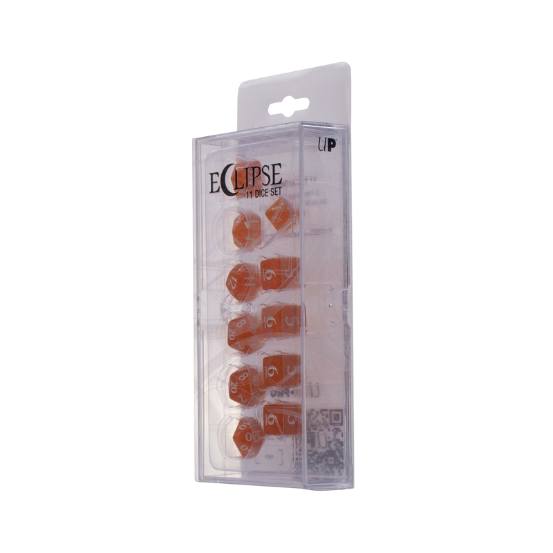 Ultra PRO: 11-Dice Set - Eclipse (Pumpkin Orange)