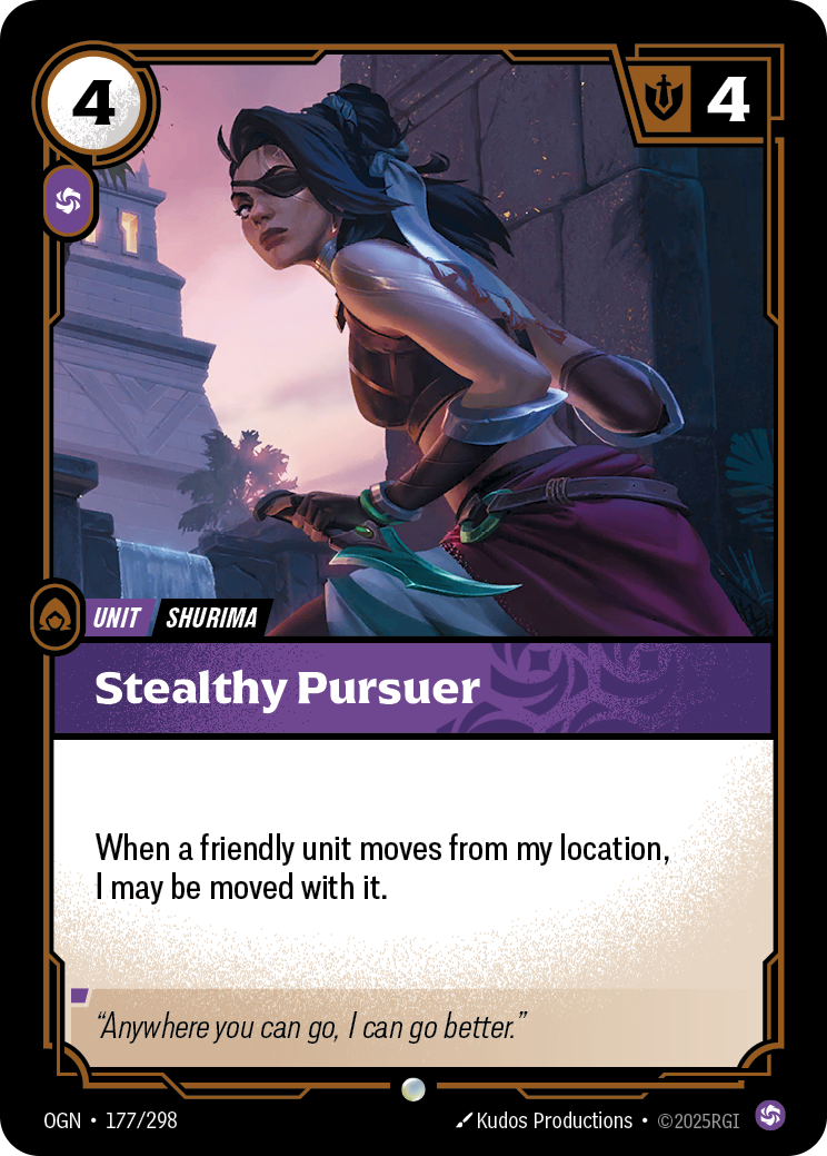 front of card Stealthy Pursuer [Origins]