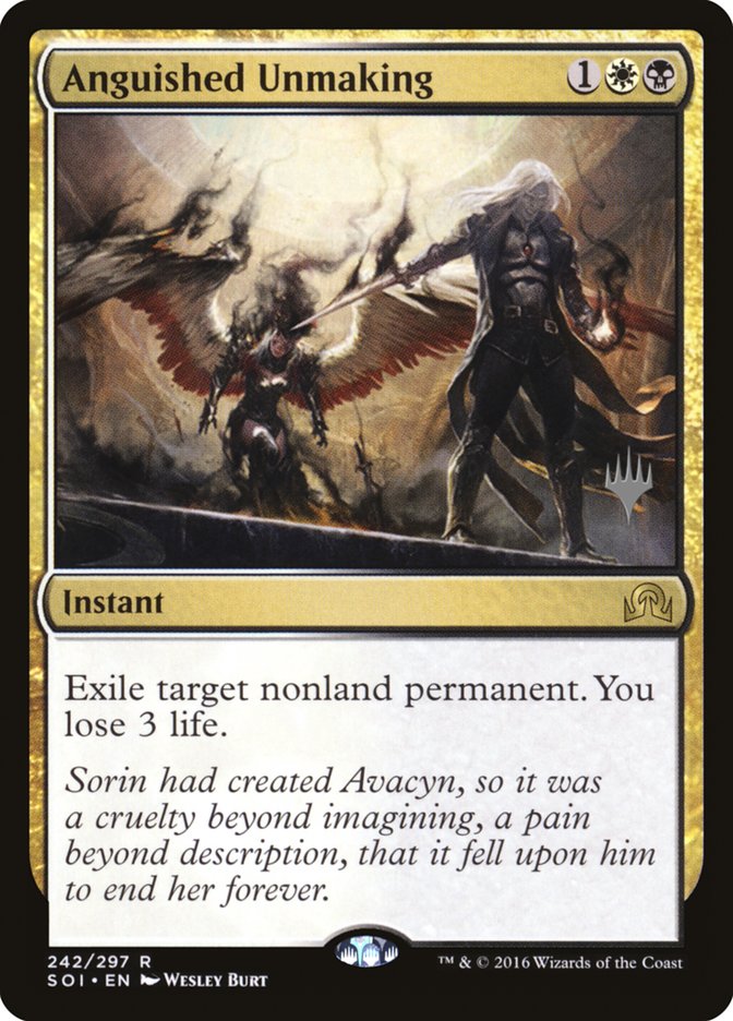 Anguished Unmaking (Promo Pack) [Shadows over Innistrad Promo Pack]