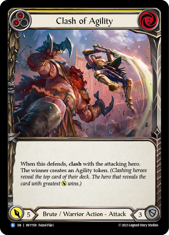 Clash of Agility (Yellow) [HVY158] (Heavy Hitters) Rainbow Foil