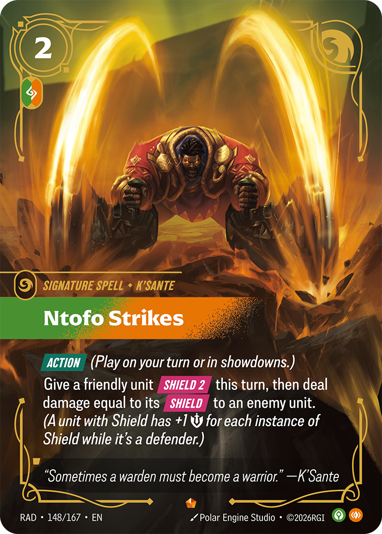 front of card Ntofo Strikes [Radiance] 148/167