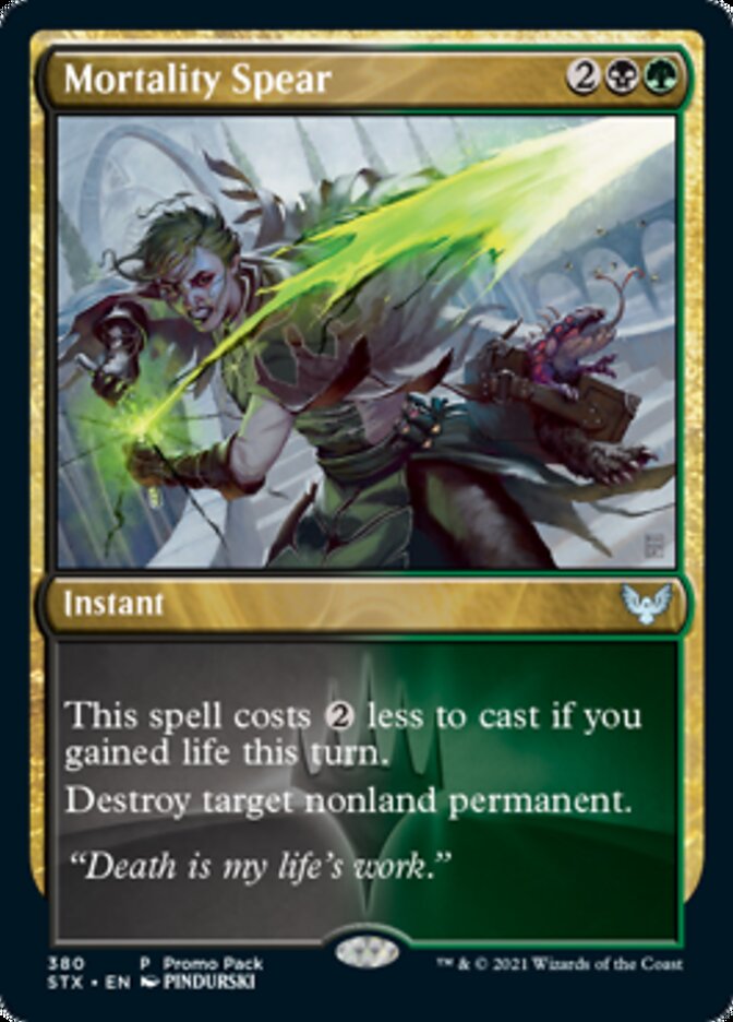 Mortality Spear (Promo Pack) [Strixhaven: School of Mages Promo Pack]