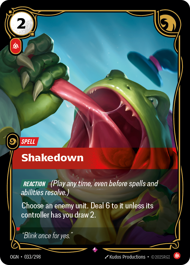 front of card Shakedown [Origins]