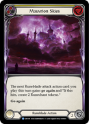 Mauvrion Skies (Yellow) [CRU146] (Crucible of War) 1st Edition Rainbow Foil