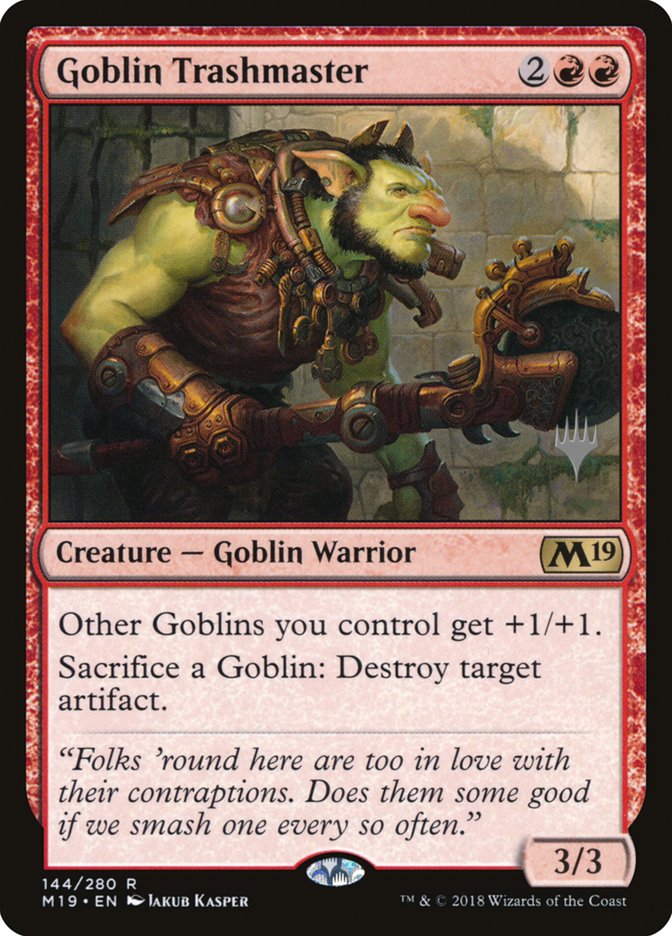 Goblin Trashmaster (Promo Pack) [Core Set 2019 Promo Pack]