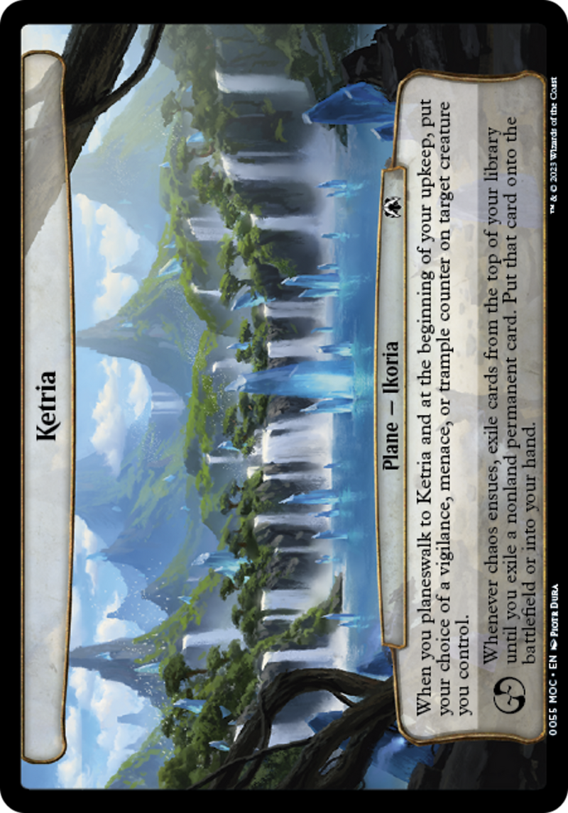 (Oversized Plane) Ketria [March of the Machine Commander Planes]