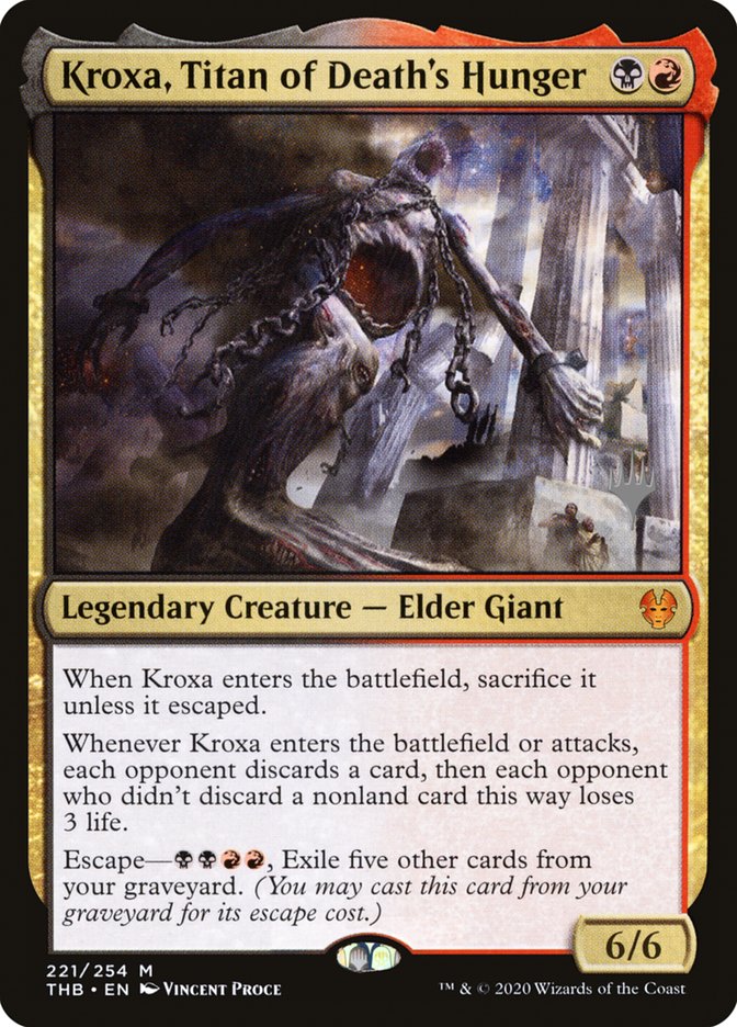 Kroxa, Titan of Death's Hunger (Promo Pack) [Theros Beyond Death Promo Pack]