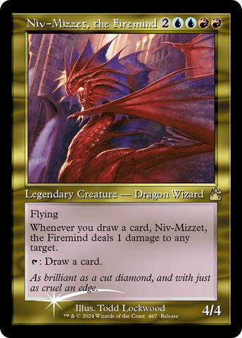 Niv-Mizzet, the Firemind (Release) (Retro Frame) [Ravnica Remastered]