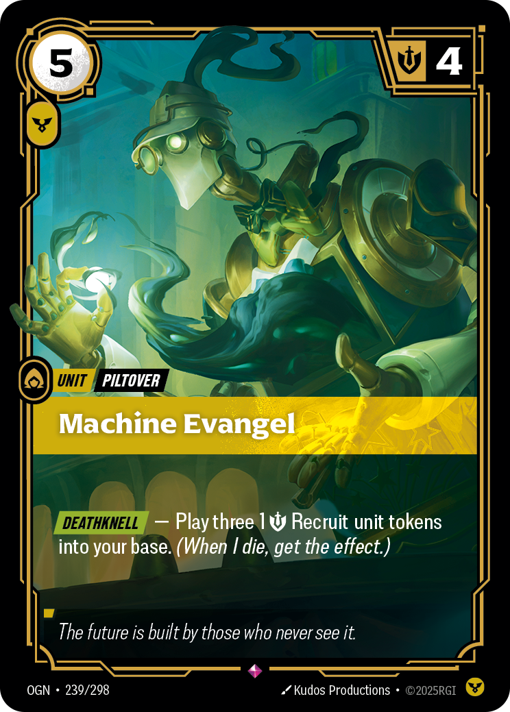 front of card Machine Evangel [Origins]