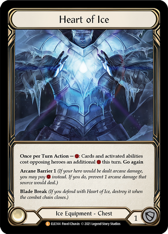 Heart of Ice [ELE144] (Tales of Aria) 1st Edition Cold Foil