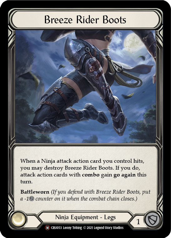 Breeze Rider Boots [U-CRU053] (Crucible of War Unlimited) Unlimited Rainbow Foil