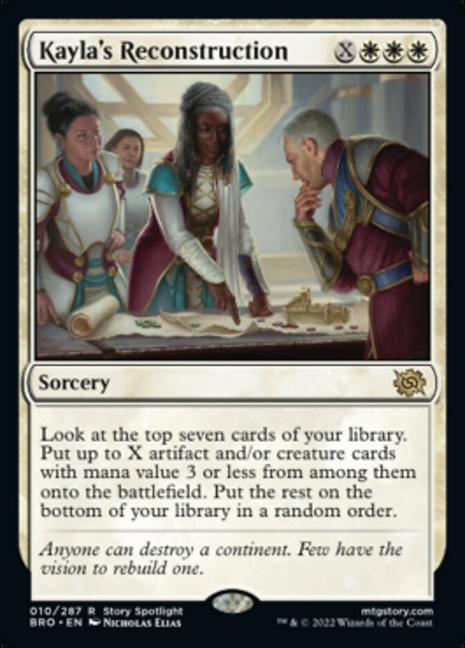 Kayla's Reconstruction (Promo Pack) [The Brothers' War Promo Pack]