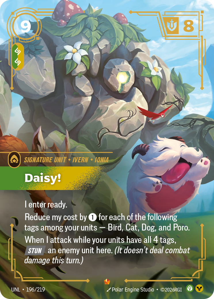 front of card Daisy! [Unleashed] 196/219