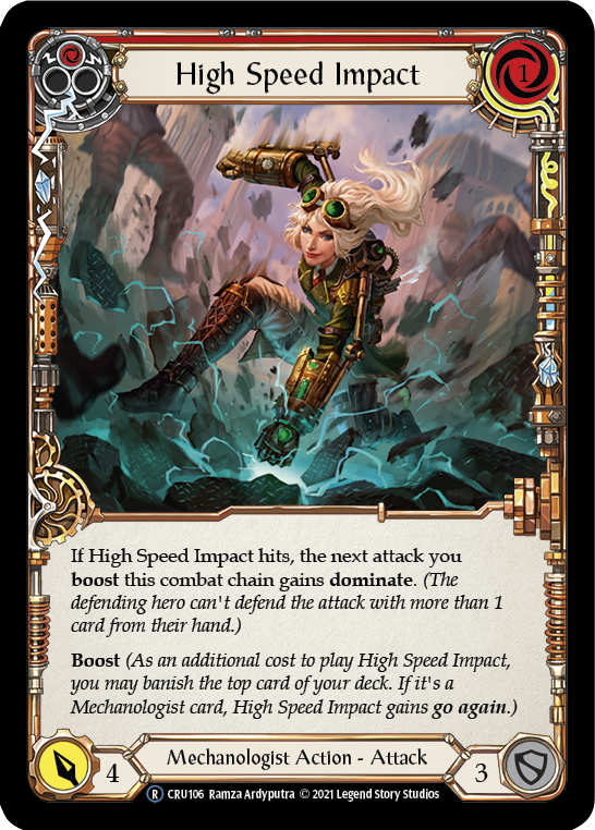 High Speed Impact (Red) [U-CRU106] (Crucible of War Unlimited) Unlimited Normal