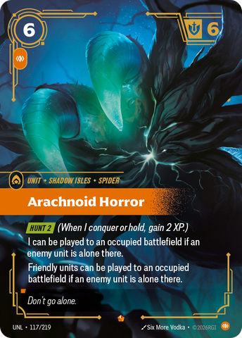 front of card Arachnoid Horror [Unleashed] 117/219
