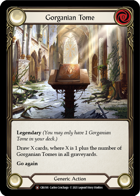 Gorganian Tome [U-CRU181] (Crucible of War Unlimited) Unlimited Rainbow Foil