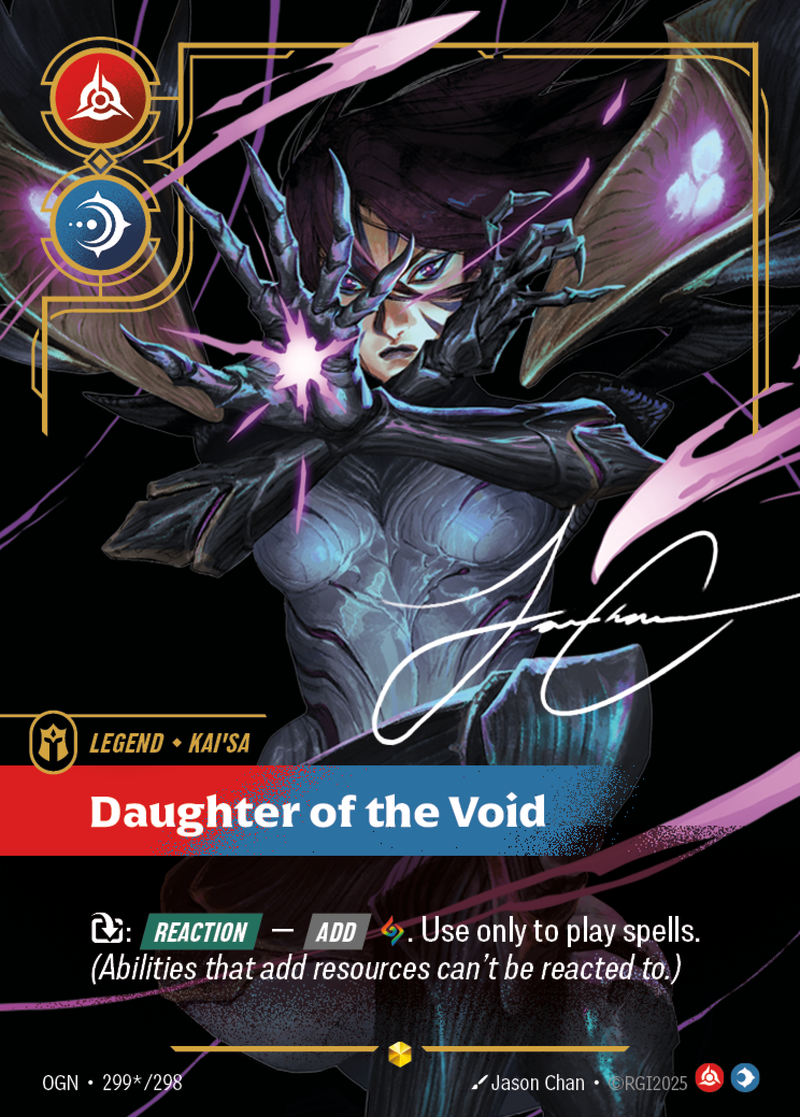 front of card Kai'Sa, Daughter of the Void (Overnumbered) (Signature) [Origins]