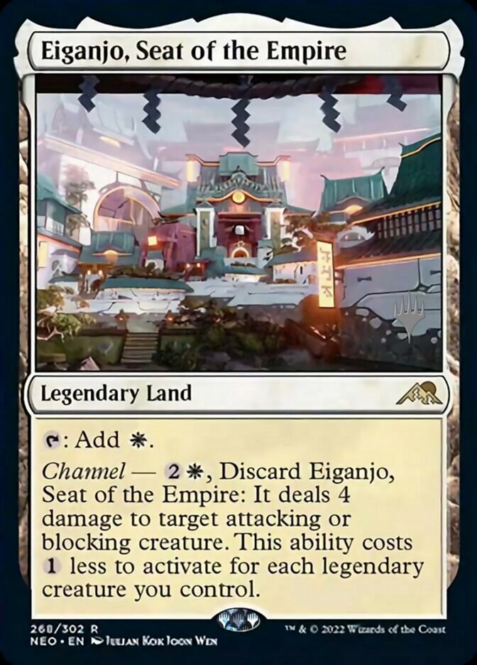 Eiganjo, Seat of the Empire (Promo Pack) [Kamigawa: Neon Dynasty Promo Pack]