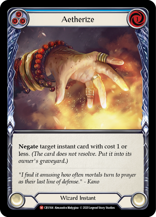 Aetherize [CRU164] (Crucible of War) 1st Edition Normal