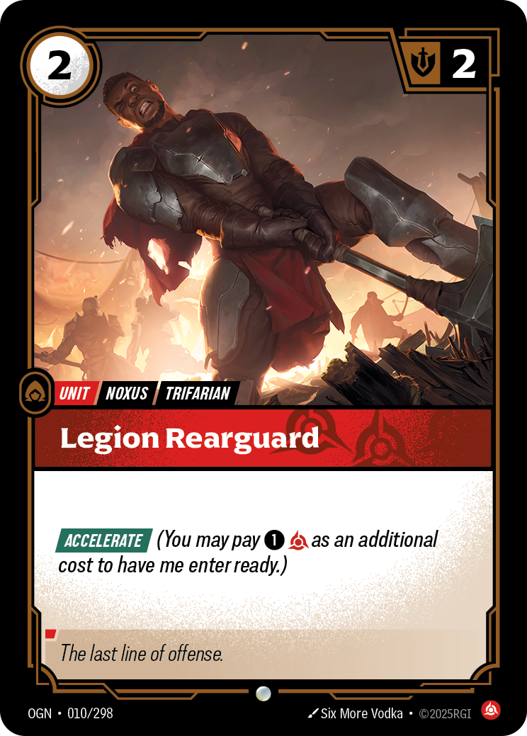 front of card Legion Rearguard [Origins]
