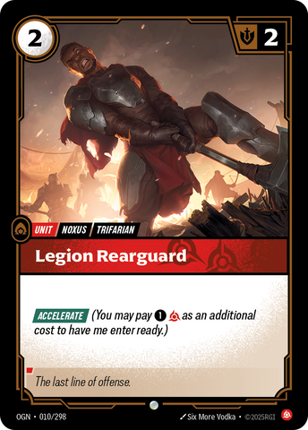 front of card Legion Rearguard [Origins] #010