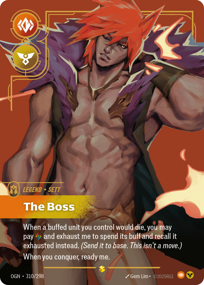 front of card Sett, The Boss (Overnumbered) [Origins]