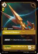 front of card Sacred Shears [Spiritforged] 172/221