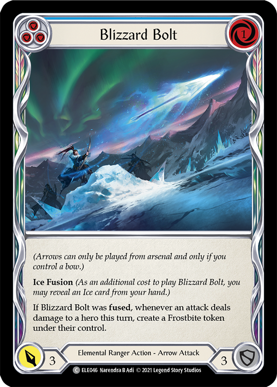 Blizzard Bolt (Blue) [ELE046] (Tales of Aria) 1st Edition Normal