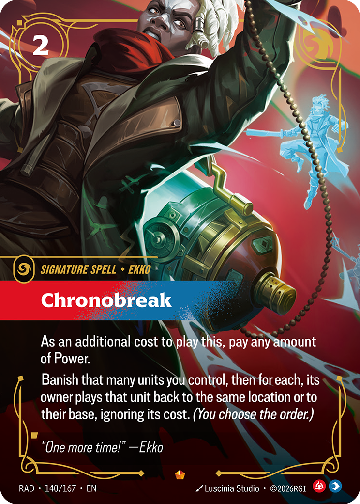 front of card Chronobreak [Radiance] 140/167