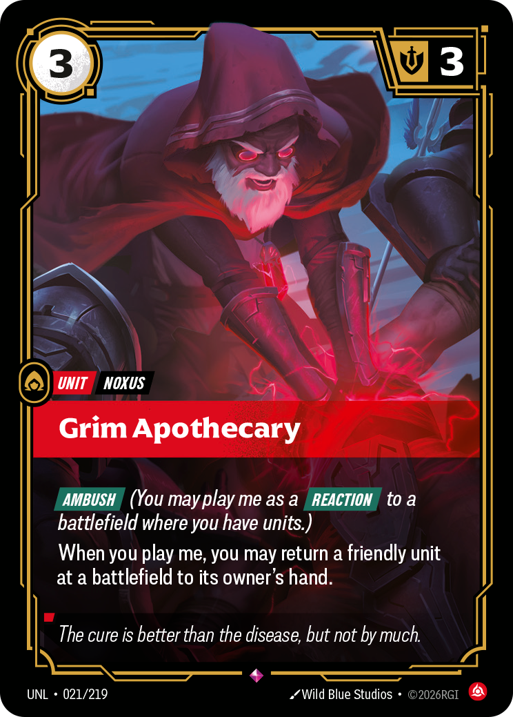front of card Grim Apothecary [Unleashed] 021/219
