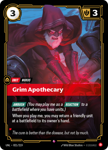 front of card Grim Apothecary [Unleashed] 021/219