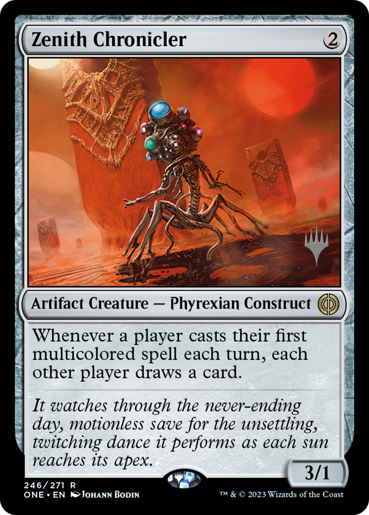 Zenith Chronicler (Promo Pack) [Phyrexia: All Will Be One Promo Pack]